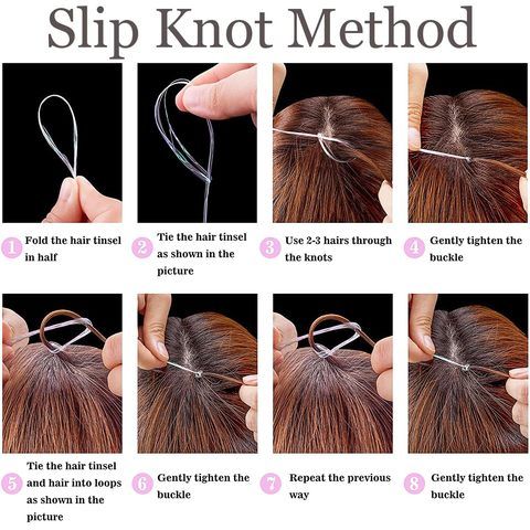 Gold Synthetic Straight Hair Tinsel 12Pcs Clip Packs 20.5 In view 4
