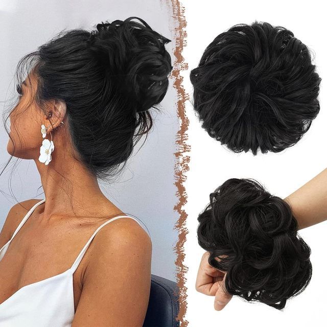 Modern Claw Long Wavy Curly Ponytail Extension Black/Brown 30"