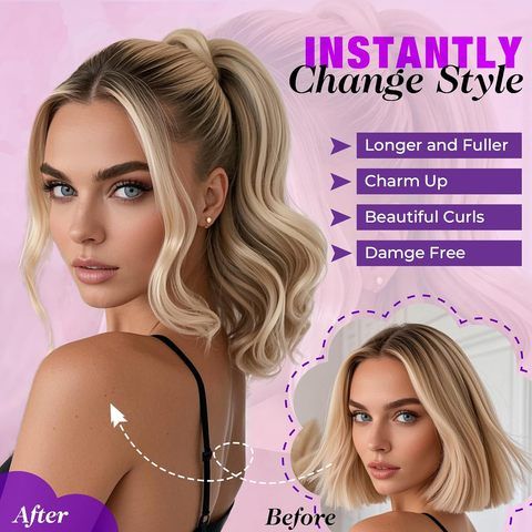 6PCS 6 Clips Short Hair Extensions Remy Human Hair Clip-in E view 4