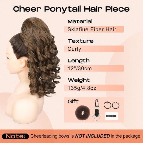 Customizable Cheer Ponytail 14" view 5