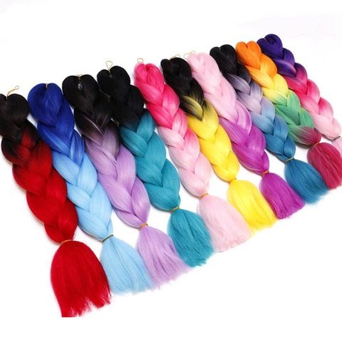 24 Inch Jumbo Curl French Loose Spiral Crochet Braids Hair B view 2
