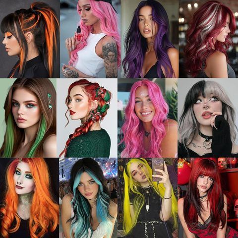 12 Pcs Yellow Hair Extensions Clip In, 22 Inch Straight Colo view 6