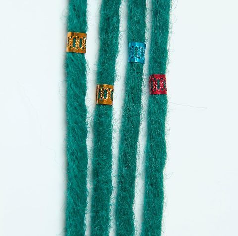 Clip-in Dreadlock Extensions 24 Inch 3-Piece Handmade Soft C view 4