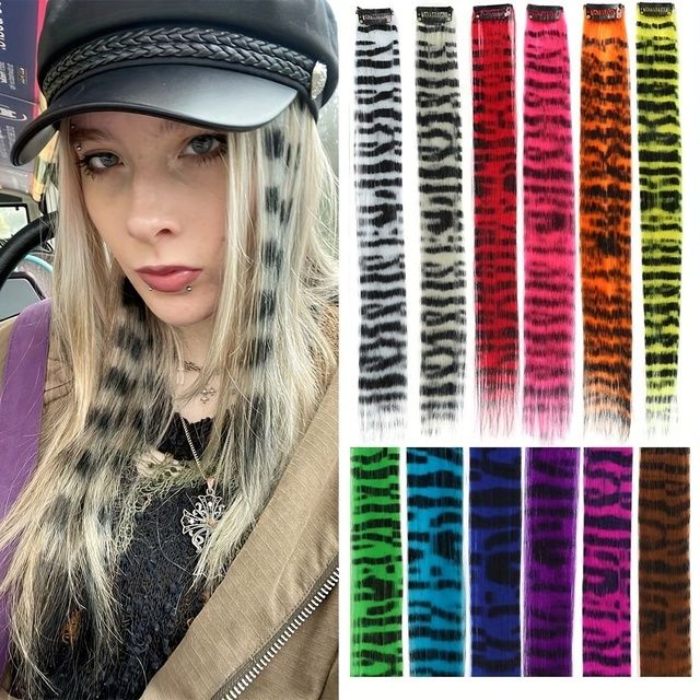 3Pcs Clip-in Dreadlock Extensions Boho Hippie Hair Accessories Feather Beads Pendant Dread Wrap Handmade Colorful Braids Curls