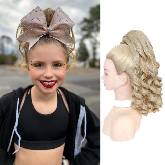 Curly Cheerleader Hairpiece Ponytail 14"