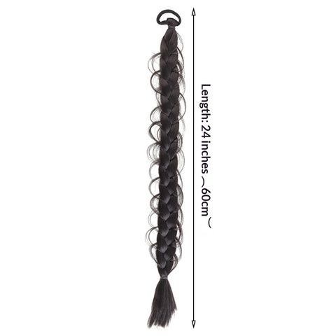 Synthetic Hair Wig European American Braided Twist Machine D view 6